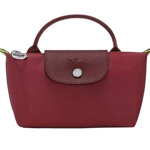 EUC Longchamp Green Mini Pouch